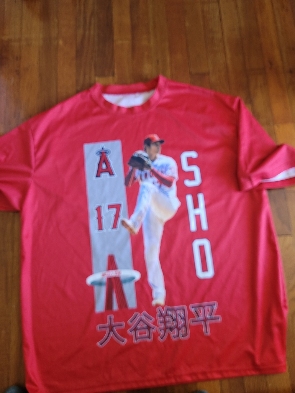 Shohei Ohtani Red #17 LA Angels “SHO” T-Shirt 2023 MLB Men’s L.
